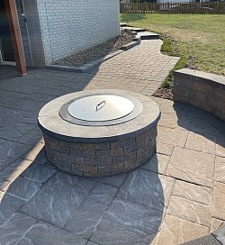 Fire Pit with Walkway