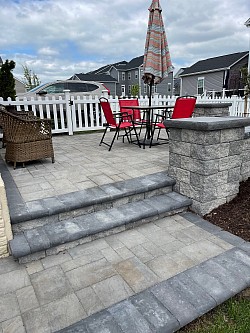 Patio on Slope